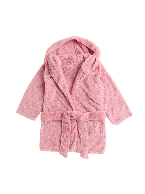 

Hopscotch Girls Pink Solid Overcoat