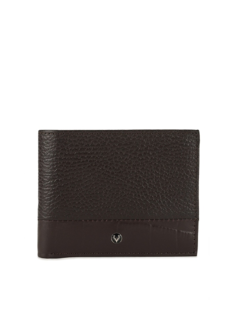 

Allen Solly Men Brown Leather Two Fold Wallet