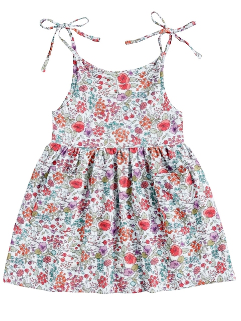 

THE BABY ATELIER Girls Multicoloured Printed Pure Cotton Nightdress, Multi