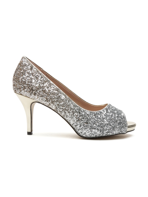 

Carlton London Women Silver-Toned Shimmer Heels