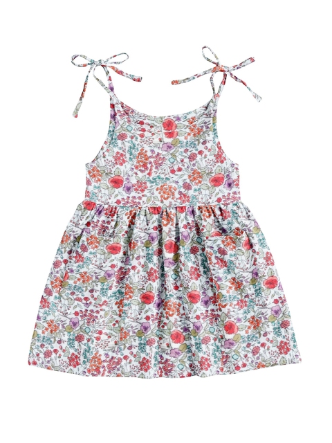 

THE BABY ATELIER Girls Multicoloured Printed Pure Cotton Nightdress, Multi