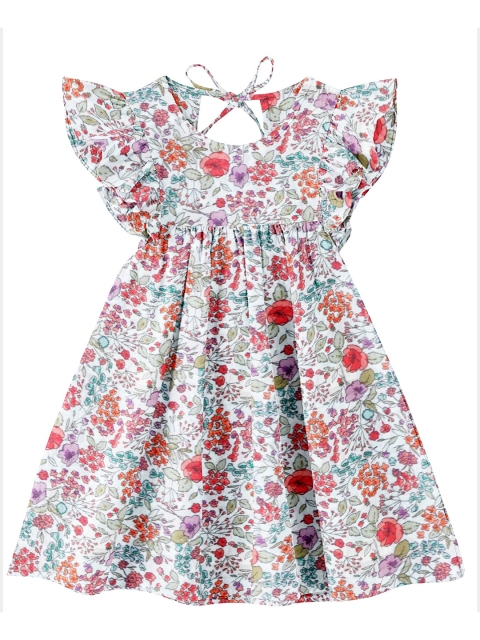 

THE BABY ATELIER Girls Off White Printed Nightdress