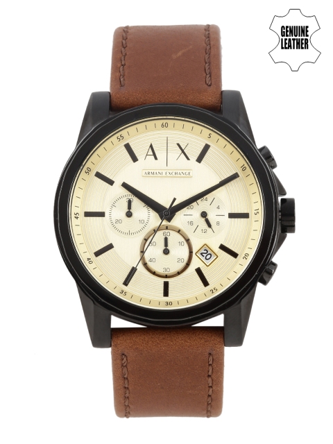 

Armani Exchange OUTERBANKS Men Gold Analogue Watch AX2511