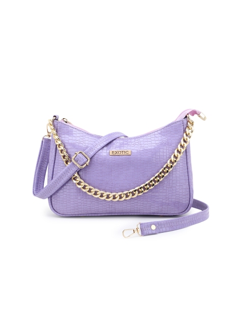 

Exotic Purple Textured PU Structured Sling Bag