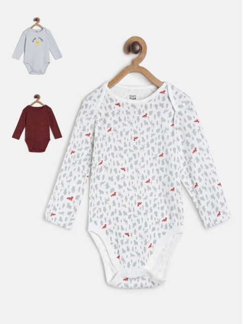 

MINI KLUB Boys Pack of 3 BodySuit, Multi