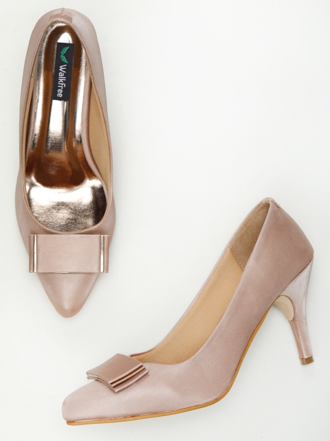 

Walkfree Peach-Coloured Pumps