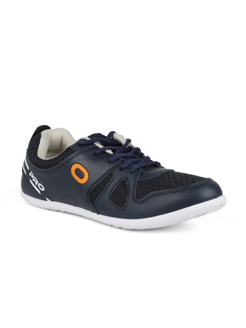 

Khadims Men Navy Blue Textured Sneakers