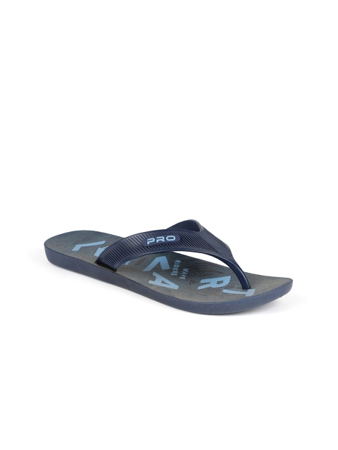 

Khadims Men Blue & Navy Blue Printed Rubber Thong Flip-Flops