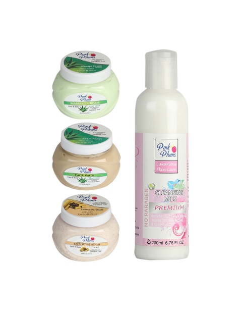 

Pink Plums Aloevera Premium Gold Facial Kit, Multi