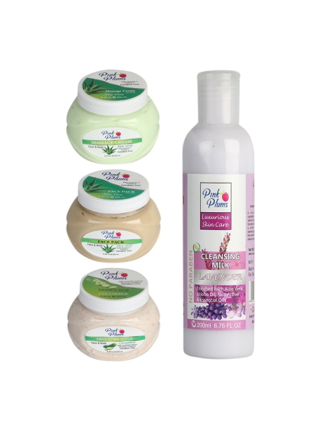 

Pink Plums Lavender Cucumber & Tan Paraben Free Aloevera Facial Kit