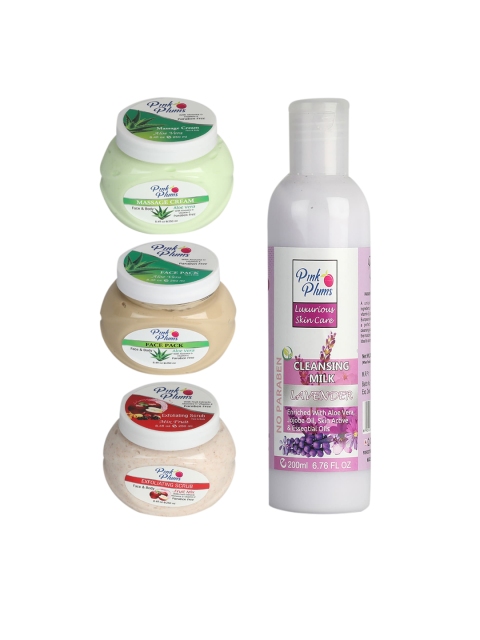 

Pink Plums Paraben Free Aloevera Lavender Fruit Mix Facial Kit, Multi