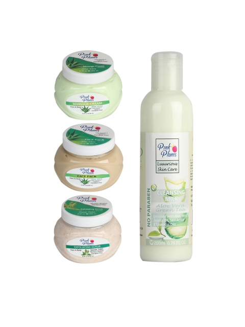 

Pink Plums Unisex Aloevera Neem Tulsi Face & Body Massage - 250 ml, Multi