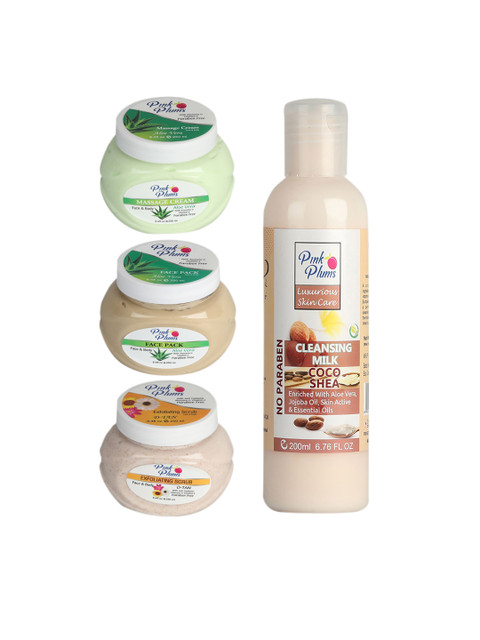 

Pink Plums Brown Paraben Free Aloevera Cocoshea Face & Body Massage Cream 250-200ML