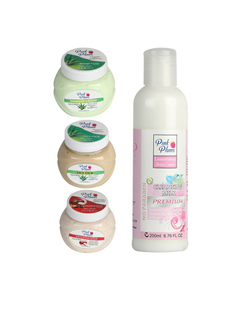 

Pink Plums Aloevera Premium Fruit Mix Facial Kit, Multi