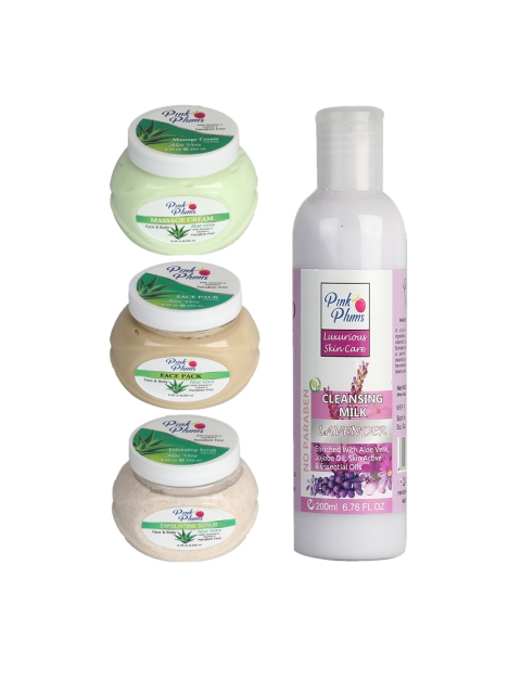 

Pink Plums Woman Aloevera & Lavender Facial Kit- 240-250ml, Multi