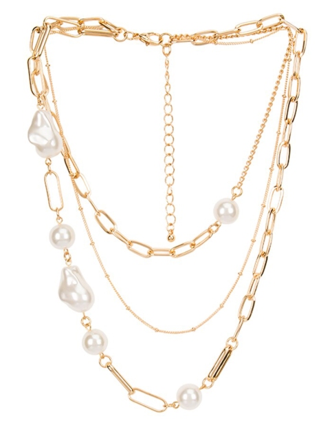 

Kazo Gold-Plated & White Layered Chain
