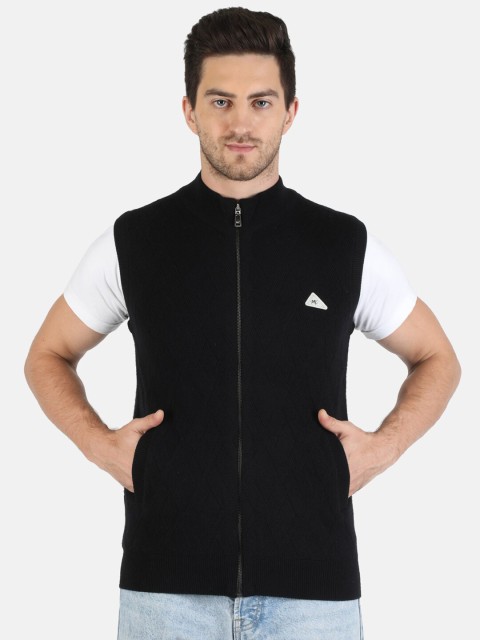 

Monte Carlo Men Black Front-Open Sweater