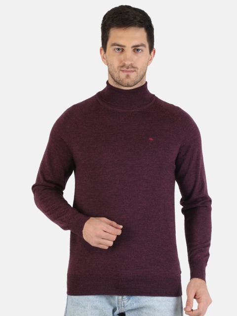 

Monte Carlo Men Maroon Pure Wool Pullover