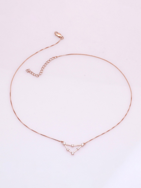 

Silgo Rose Silver Rose Gold-Plated Necklace
