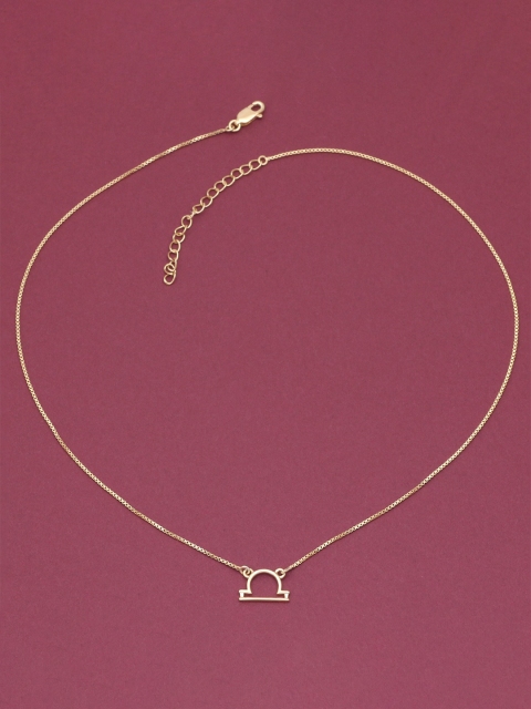 

Silgo Gold-Toned Silver Gold-Plated Necklace