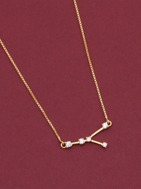 

Silgo Gold-Plated Silver Cancer Constellation Sign Outline Necklace
