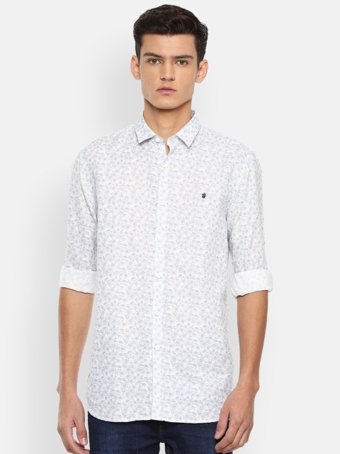 

Louis Philippe Sport Men White Slim Fit Floral Printed Casual Shirt