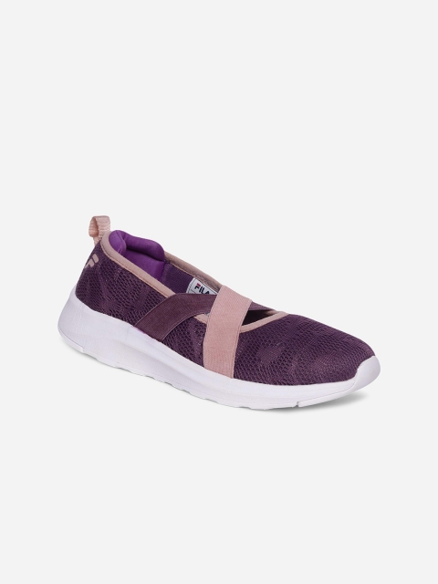 

FILA Women Purple Printed Slip-On Sneakers