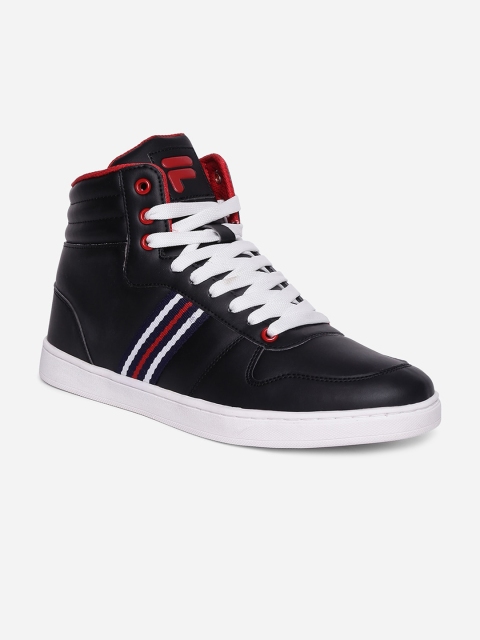 

FILA Men Black Striped Sneakers