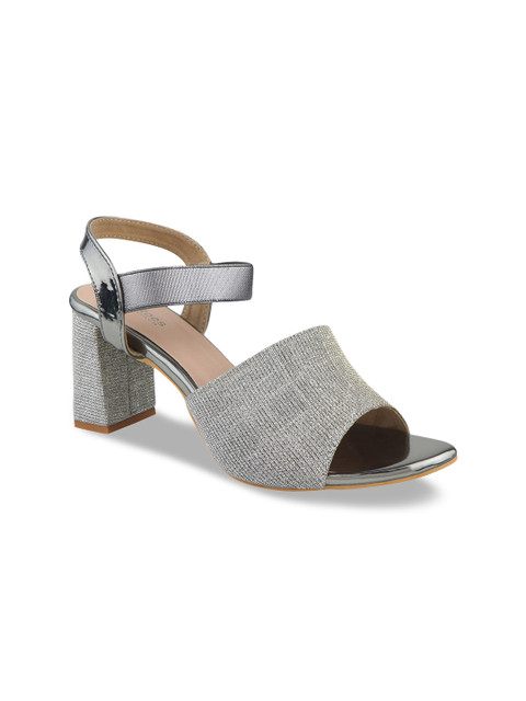 

Stelatoes Grey Party Block Heels Sandals