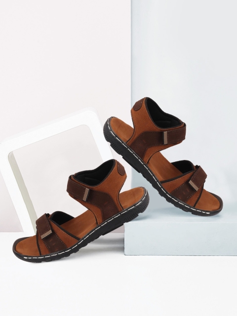 

FAUSTO Men Brown Sports Sandals