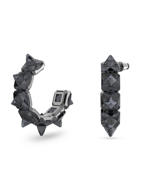 

SWAROVSKI Women Grey Half Hoop Earrings