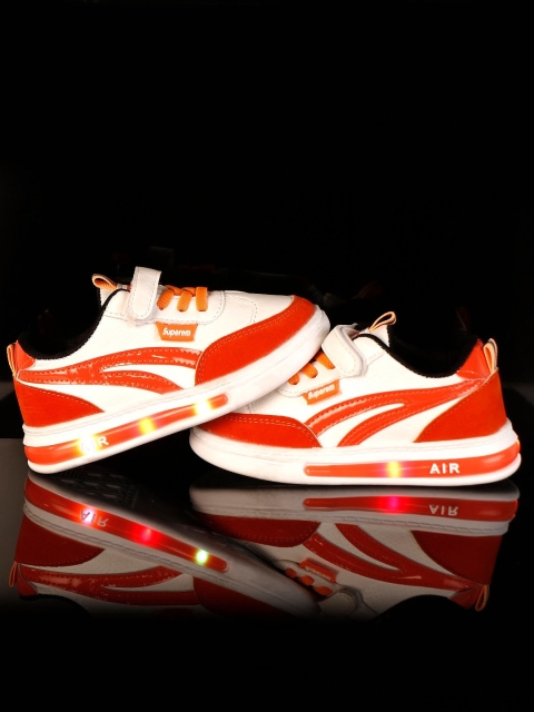 

PASSION PETALS Kids White Colourblocked LED Sneakers