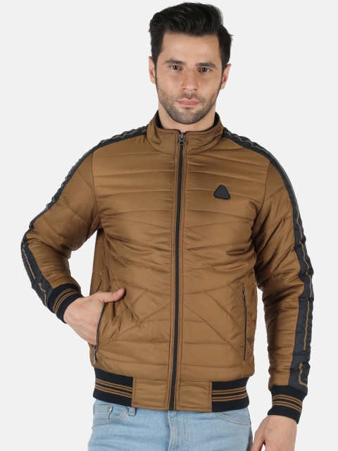 

Monte Carlo Men Brown Woolen Puffer Jacket, Multi