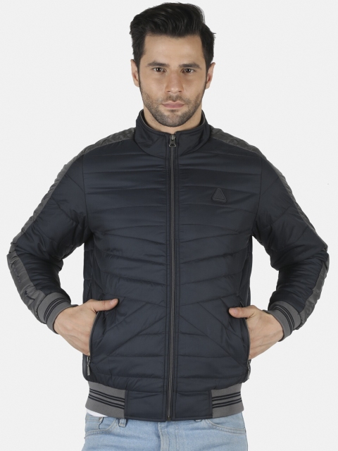 

Monte Carlo Men Blue Woolen Padded Jacket, Multi