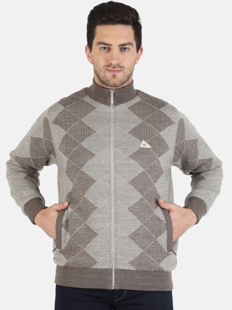 

Monte Carlo Men Brown Checked Bomber Jacket