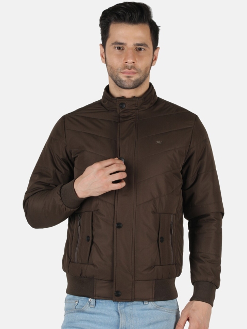 

Monte Carlo Men Brown Woolen Bomber Jacket