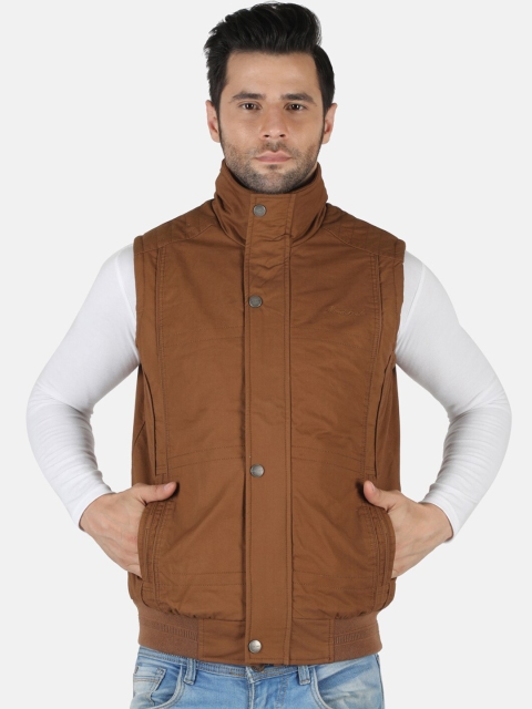 

Monte Carlo Men Brown Woolen Padded Jacket, Multi