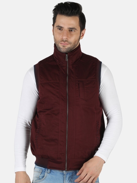 

Monte Carlo Men Maroon Woolen Padded Jacket