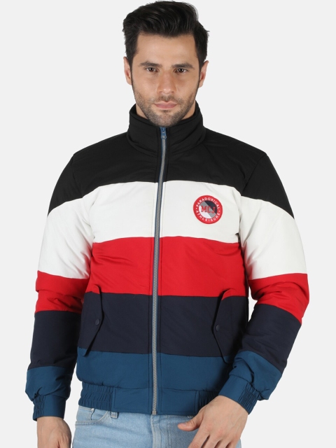

Monte Carlo Men White & Red Colourblocked Bomber