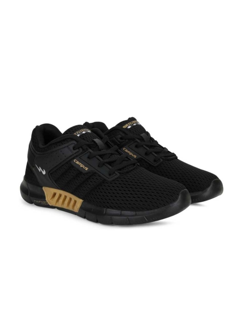 

Campus Unisex Kids Black Mesh Running Shoes