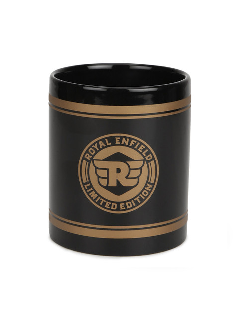 

Royal Enfield Black & Gold-Toned Printed Ceramic Glossy Cups