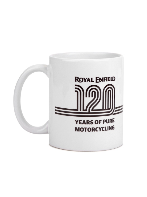 

Royal Enfield White & Black 120 Years Printed Ceramic Glossy Mug