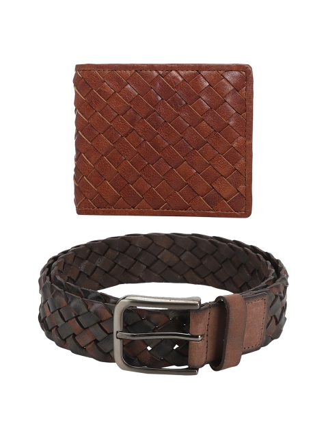 

Aditi Wasan Men Brown Textured Accessory Gift Set