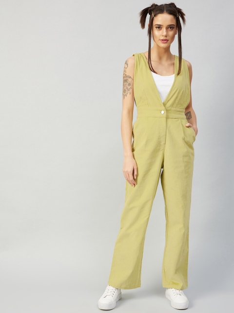 

Athena Lime Green Basic Jumpsuit