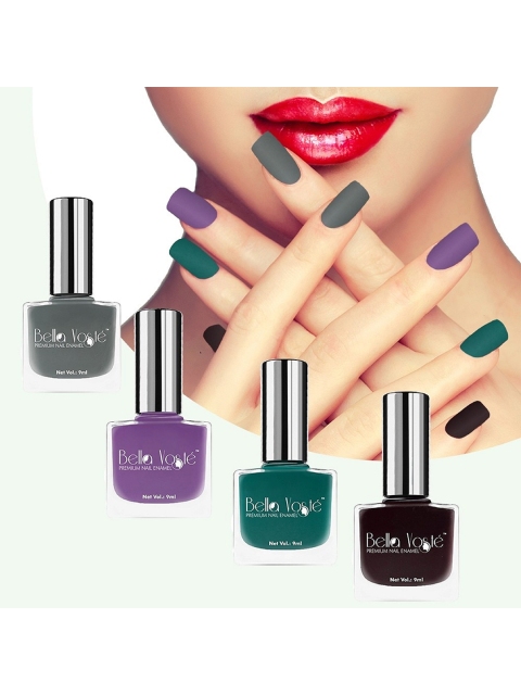 

Bella Voste Set Of 4 Matte Nail Polish, Multi