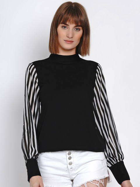 

Texco Black Monochrome Top