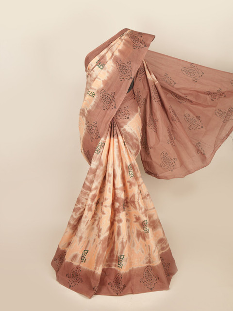 

Pothys Beige & Brown Pure Cotton Saree