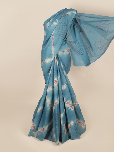 

Pothys Teal & Maroon Pure Cotton Saree