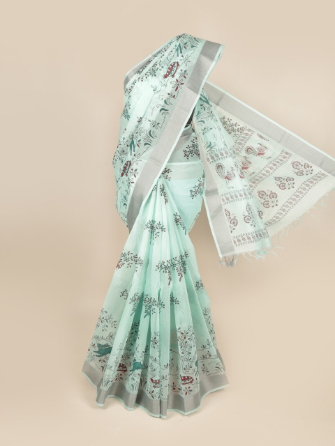 

Pothys Green Ethnic Motifs Zari Pure Cotton Saree