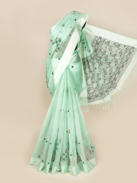 

Pothys Green Ethnic Motifs Zari Pure Cotton Saree